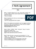 Subject Verb Agreement