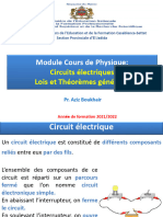 Cours de Physique Circuits Electriques Lois Et Theoremes Generaux