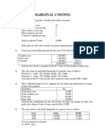 MARGINAL COSTING N STD. COSTING