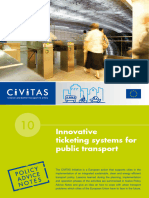 Civitas II Policy Advice Notes 10 Ticketing