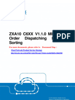 ZXA10 C6XX V1.1.0 MIB Work Order Dispatching Process Sorting