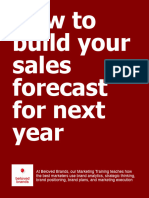 How To Build Your Sales Forecast For Next Year