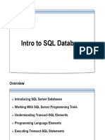 Module - 1 Intro To SQL Database