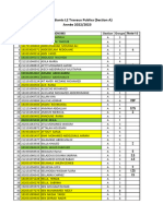 Liste Des Étudiants L2 Travaux Publics (Section A) Année 2022/2023