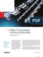 Herramientas Brocas Helicoidales, Utilización