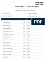 Planilla: Control de Asistencia Y Entrega de Material: # Apellido(s) Nombre(s) C.I. Celular Firma Firma