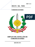 Empleo Del Batallon de Comunicaciones - Me 11-3-3 - 2014 (2023)