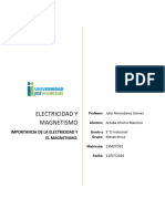 Importancia de La Electricidad y El Magnetismo.