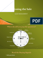 Closing The Sale