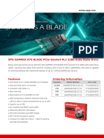 Datasheet XPG Gammix s70 Blade Pcie Gen4 x4 m2 SSD 20221014