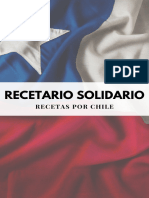 Recetario Solidario, Recetas Por Chile