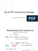 Lab 13 DFT and Spectral Leakage