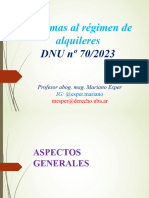 Régimen de Alquileres Bajo DNU 702023. Esper