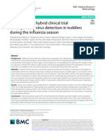 Feasibility of A Hybrid Clinical Trial For Respiratory Virus Detection in Toddlers During The Influenza Season