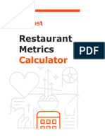 Toast Restaurant Metrics Calculator 2022