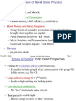 Types of Solids: - Classical Theory of Conduction