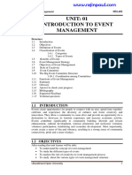 Event Management Notes