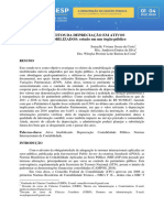 Efeitos Da Depreciação em Ativos Imobilizados Estudo em Um Órgão Público