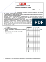 Avaliação Diagnóstica - Matemá