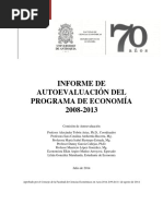 Informe de Autoevaluación Economia+2008-2013