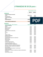 Presupuesto Regla 50-30-20