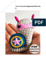 Capitao America Caracol Amigurumi Receita de PDF Gratis