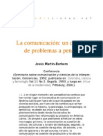 La Comunicación: Un Campo de Problemas A Pensar