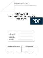 Attachment 3 - HSE Plan Template - Approved