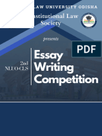 Brochure For 2nd Essay Writing Competition