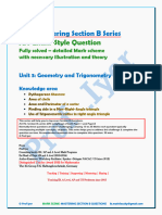 MASTERING SECTION B - Unit 3 Trigonometry and Geometry 27 Marks AA HL-With Mark Scheme - GL