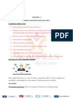 Chapter - 2 Forms of Business Organisation