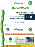 Awareness K3 - Dasar K3 Listrik & Perundangan K3 Listrik (Adie Bangga)