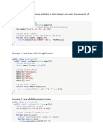 Java Arrays Examples