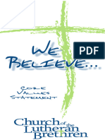 Church Core Value Statements