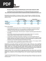 Keurig DR Pepper Reports Q4 and FY 2023