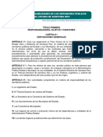 Ley de Responsabilidades de Los Servidores Públicos Del Estado de Quintana Roo