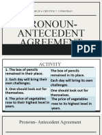 Pronoun-Antecedent Agreement