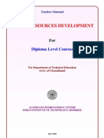 Teachers Manual Diploma Water Resources Development