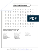 English - For - Diplomacy Puzzle