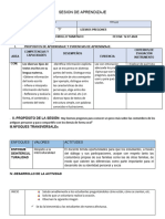 Sesion de Aprendizaje - Leemos Pregones