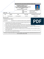 Practical Examination Hall Ticket Generated by Skill India Digital Hub