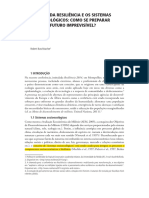 A Teoria Da Resiliência e Os Sistemas Socioecológicos - Como Se Preparar para Um Futuro Imprevisível (Buschbacher, 2014)