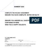 CHEMISTRY FORM 2 Assignments - Form 2 - Chemistry