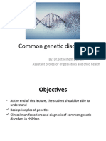 Common Genetic Disorders 2016