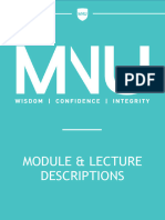 MNU Module Descriptions Lecture Updated Design