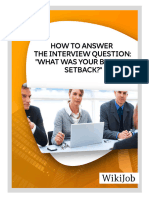 Answering Setback Questions