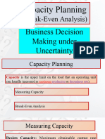 Topic 3 Break Even and Decision Analysis