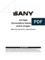 O&m - Excav Sany Sy750h