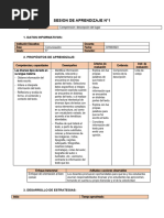 Sesion de Aprendizaje Comunicacion