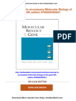 Solutions Manual To Accompany Molecular Biology of The Gene 6th Edition 9780805395921